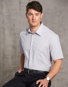  M7200S Men's Ticking Stripe S/S Shirt