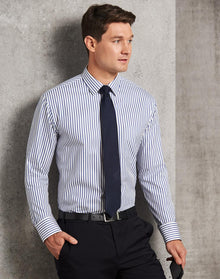  M7310L Men’s Sateen Stripe L/S Shirt