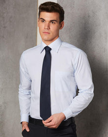  M7362 Men's Mini Check Premium Cotton Long Sleeve Shirt