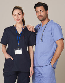  M7630 Unisex Scrubs Short Sleeve Tunic Top