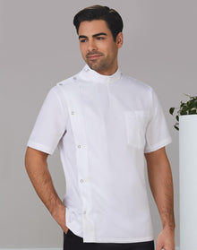  M7636 Men's Stud Front Short Sleeve Jacket
