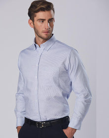  M7922 Men's Dot Contrast Long Sleeve Shirt