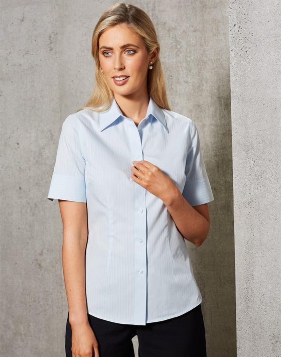 M8100S Women's Self Stripe S/S Shirt