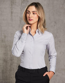  M8200L Women's Ticking Stripe L/S Shirt