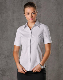  M8200S Women's Ticking Stripe S/S Shirt