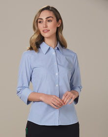  M8233 Women's Balance Stripe 3/4 Sleeve Shirt