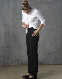  M9430 Women's Low Rise Pants in Poly/Viscose Stretch Stripe
