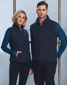  PF02 Unisex polar fleece vest.