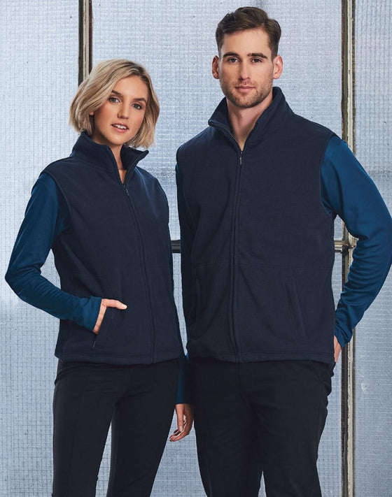 PF02 Unisex polar fleece vest.