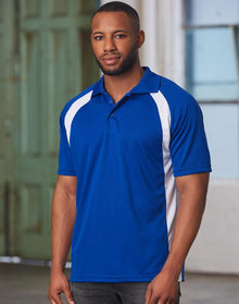  PS30 Men's CoolDry Micro mesh Contrast Colour Polo