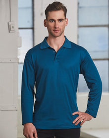  PS35 Men's Cotton Back Truedry L/S Polo