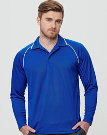  PS43 Men's cooldry raglan L/S polo
