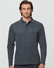  PS89 Men's Bamboo Charcoal L/S Polo