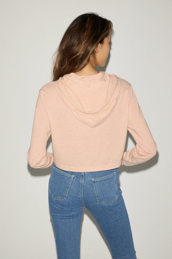 Women's Tri-Blend Cropped Hoodie