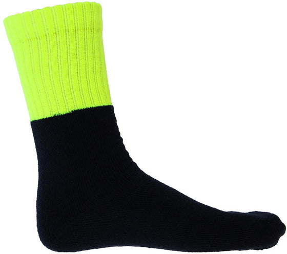 HIVIS Two Tone Acrylic 3 Pack Work Socks