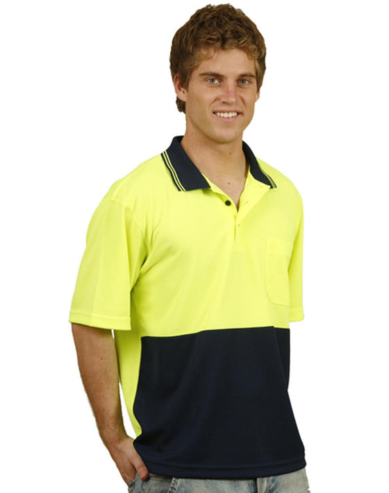 SW01TD Hi Vis truedry safety polo S/S