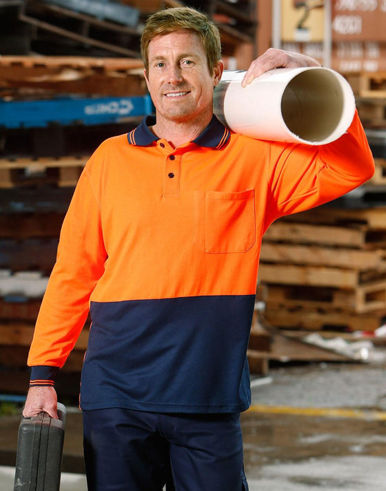 SW05TD Hi Vis truedry safety polo L/S