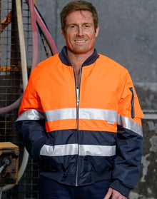  SW16A Hi Vis Two Tone Flying Jacket With 3M Tapes