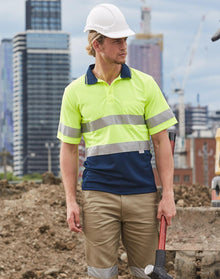  SW17A Hi Vis S/S Safety Polo 3M Tapes