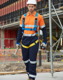  SW207 Hi Vis Men's Light Weight Cotton Coverall with 3M Tape Regular