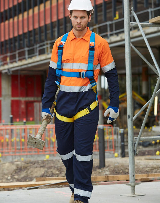 SW207 Hi Vis Men's Light Weight Cotton Coverall with 3M Tape Regular
