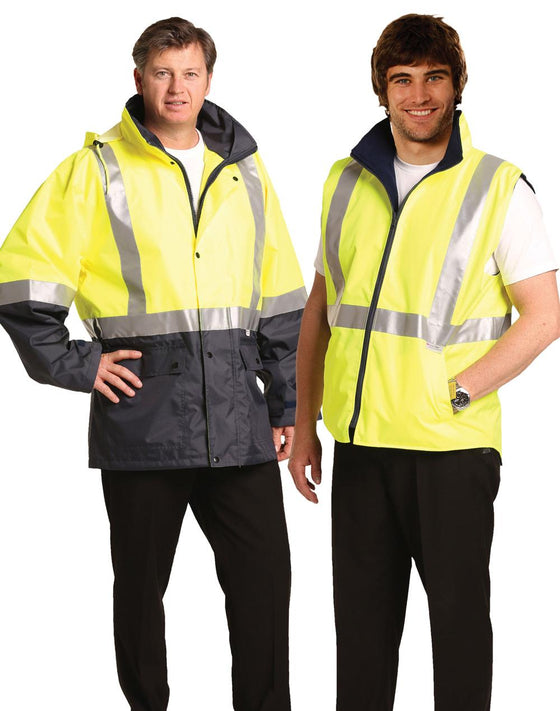 SW20A Hi Vis Three in One Safety Jacket with 3M Tapes