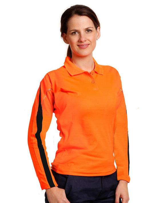 SW34A Ladies' Truedry L/S Hi Vis Polo
