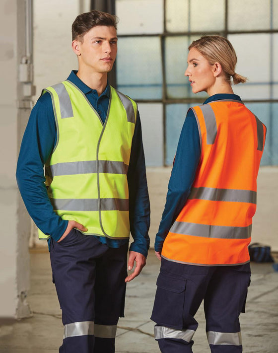 SW43 Hi Vis Safety Vest With Shoulder Reflective Tapes