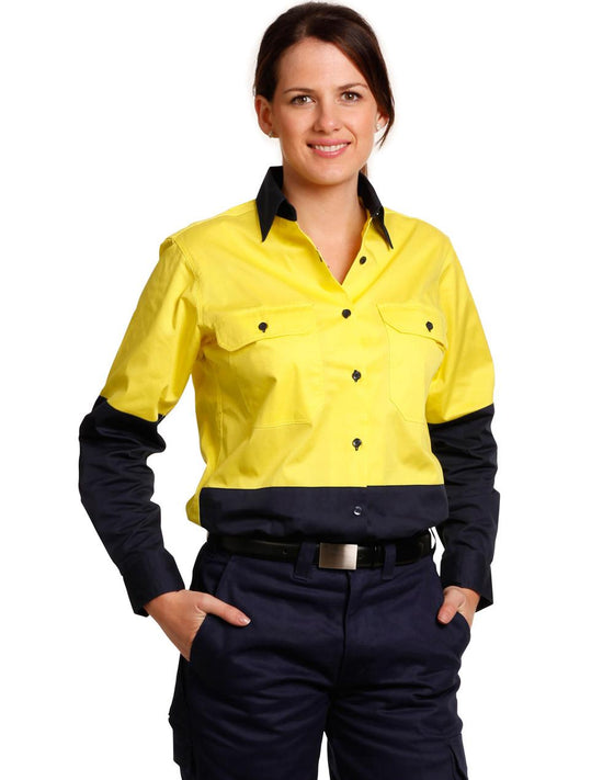 SW64 Ladies' Hi Vis L/S Safety Shirt