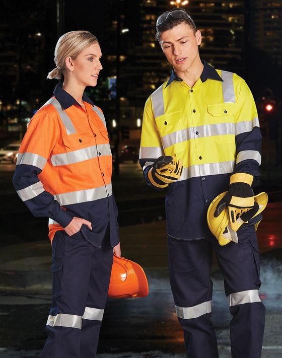SW70 Biomotion Two Tone Safety Shirt With X Tape