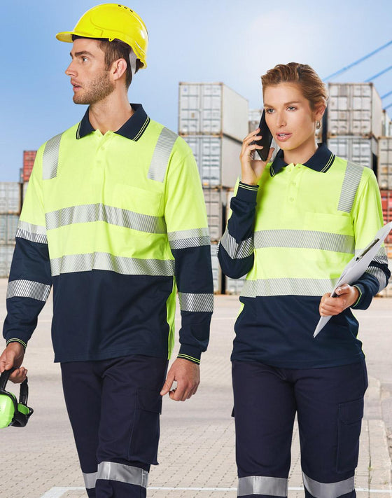 SW74 Biomotion Segmented Truedry L/S Safety Polo