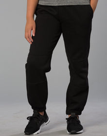  TP01K Kid's fleecy trackpants with Zip, Cuffs and knee padding