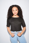 Women's Tri-Blend Cropped Scrimmage T-Shirt
