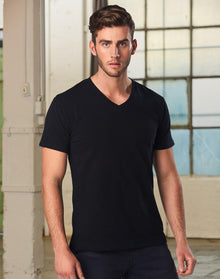  TS07A Men's V Neck Short Sleeves Tee