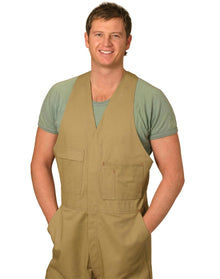  WA01 Men's Cotton Drill Action Back Overall Regular