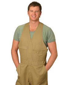  WA02 Men's Cotton Drill Action Back Overall Stout