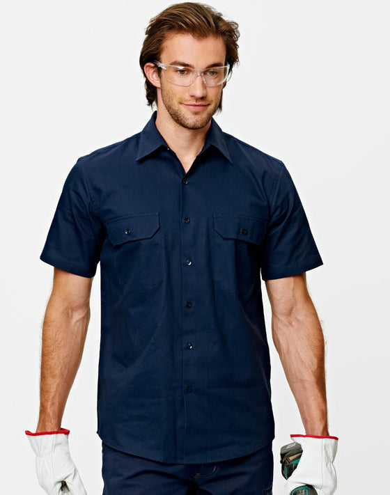 WT03(WDS/S) drill shirt pocket pen holder S/S